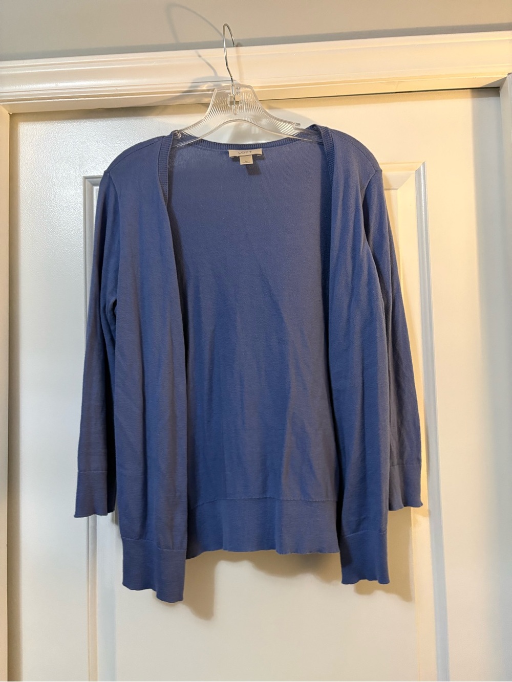 NWOT LOFT light Blue button- Front Women's Cardigan